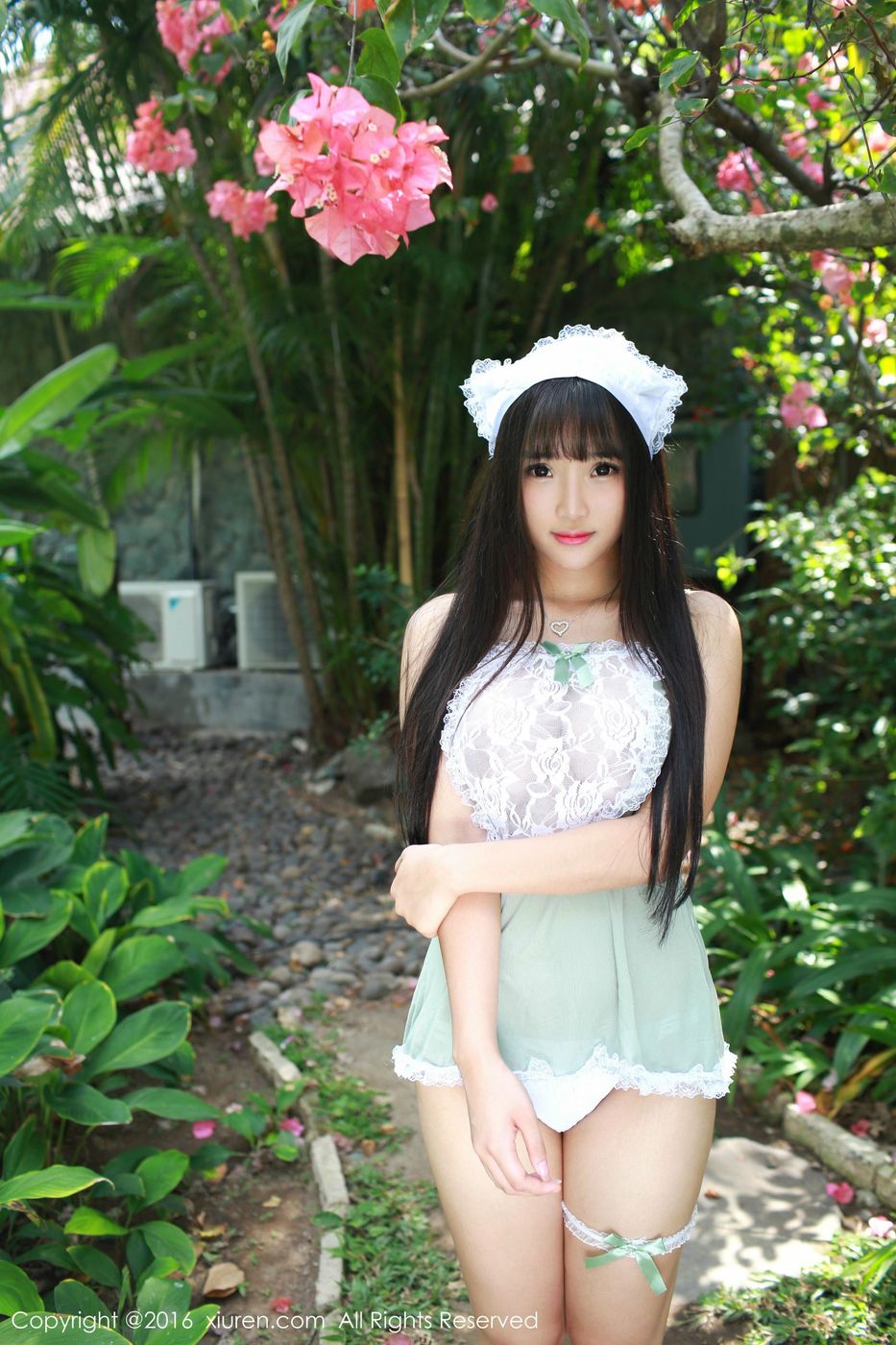 美女模特夏瑶baby女仆装制服诱惑半球卡通装写真套图 No.463