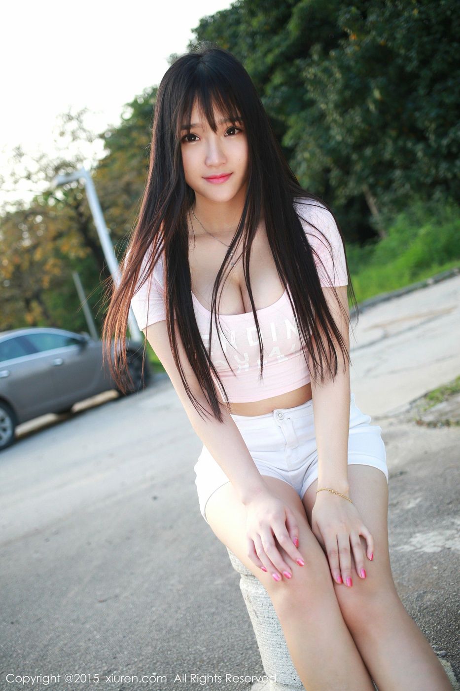 极品美女模特夏瑶baby广州大学城清新外拍 No.345