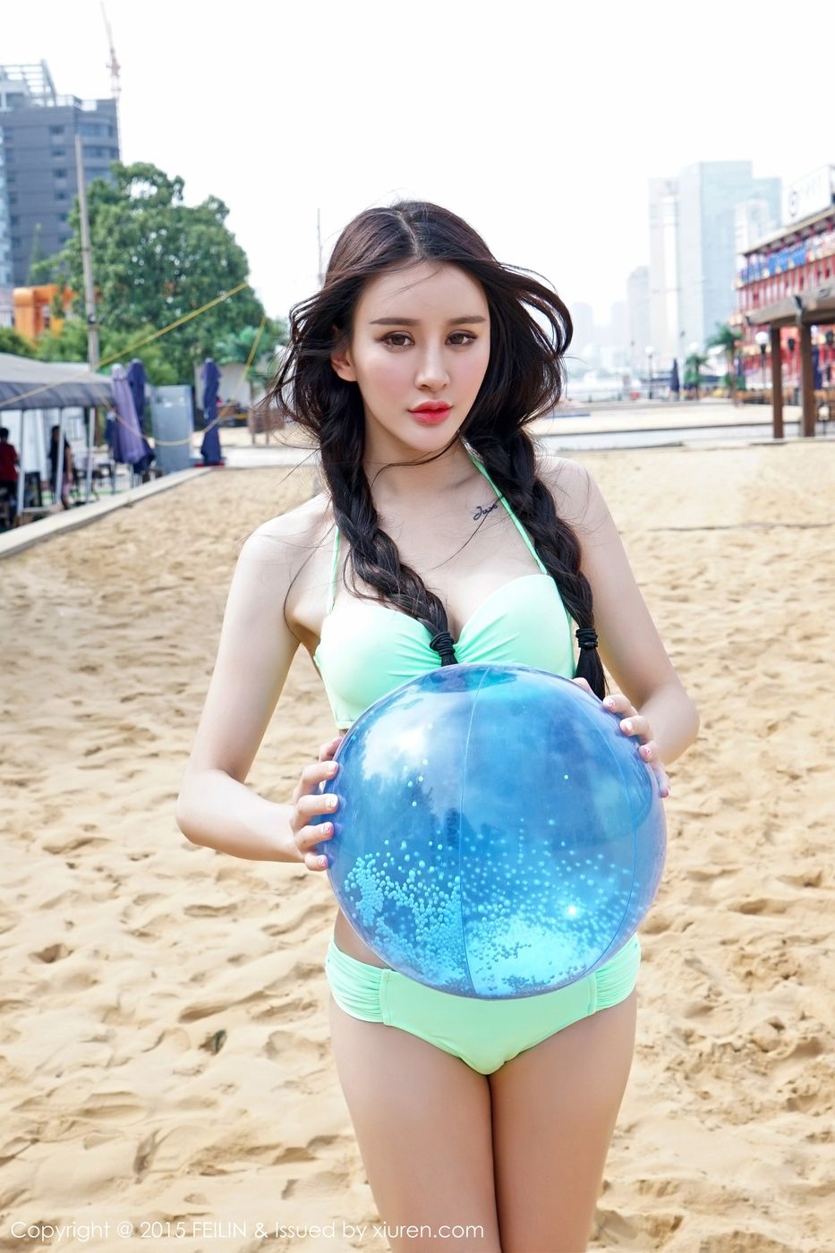 性感美女Cheryl青树沙滩比基尼诱惑写真第二套 VOL.012