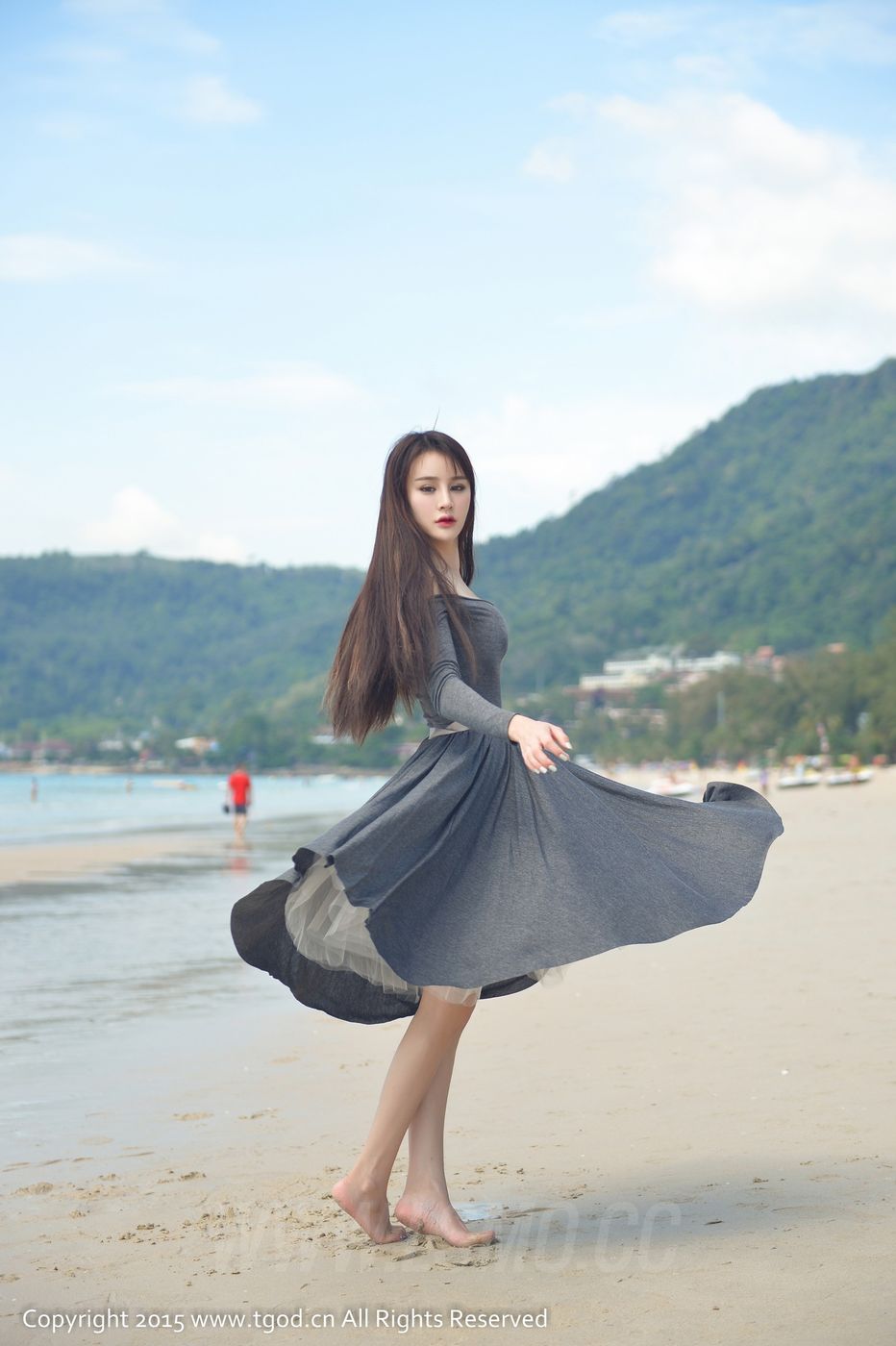 美女模特Cheryl青树沙滩比基尼内衣诱惑普吉岛旅拍第二刊