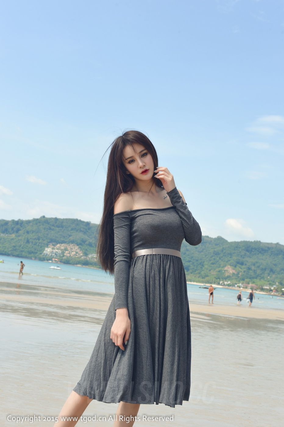 美女模特Cheryl青树沙滩比基尼内衣诱惑普吉岛旅拍第二刊