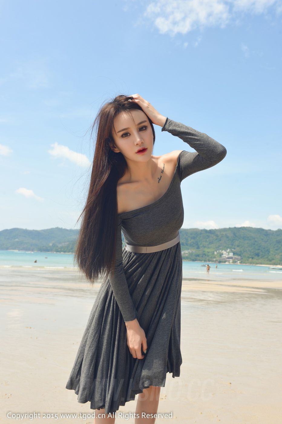 美女模特Cheryl青树沙滩比基尼内衣诱惑普吉岛旅拍第二刊
