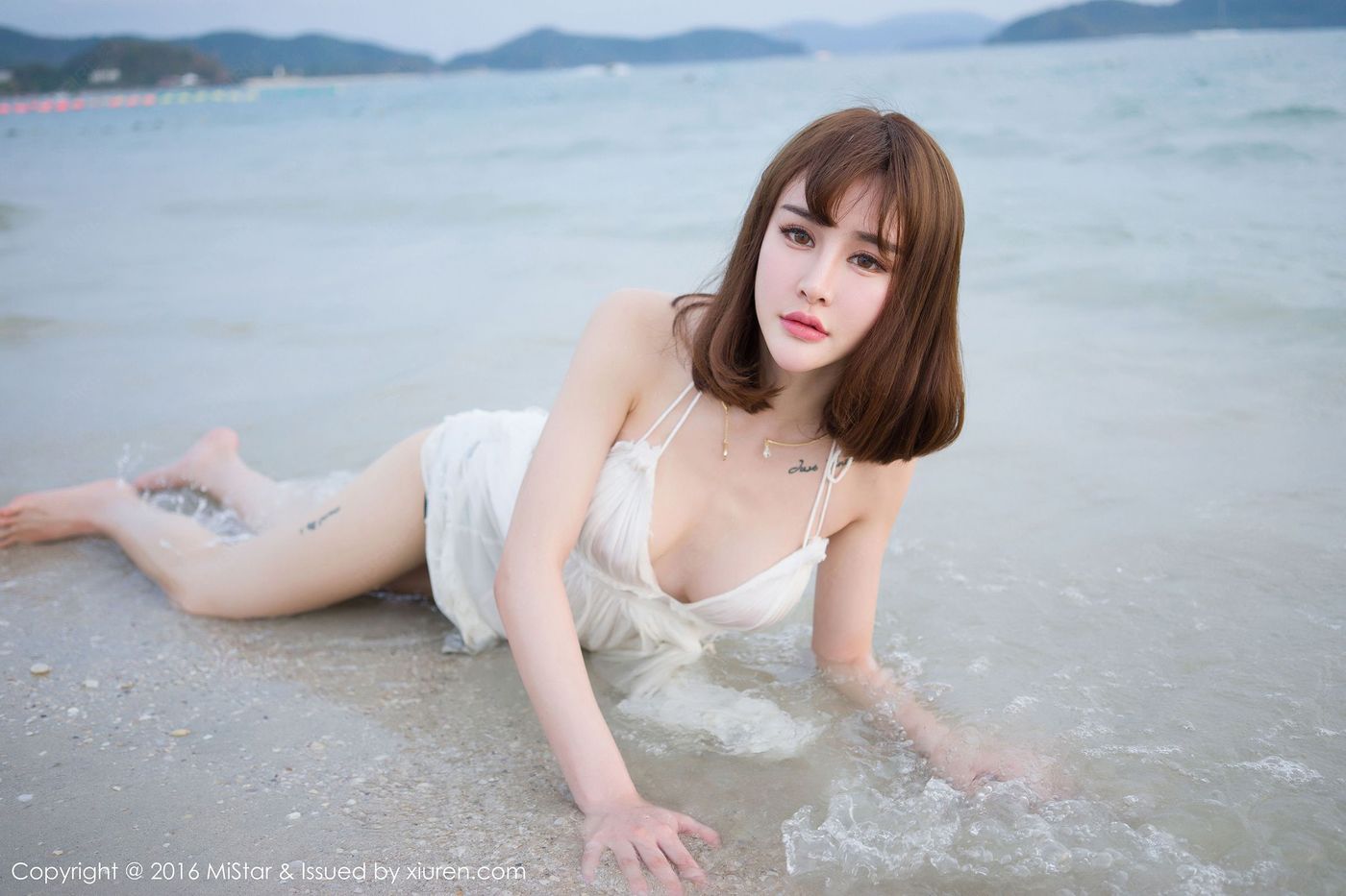 性感嫩模Cheryl青树兰清新爆乳湿身诱惑卡威沙滩写真 Vol.110