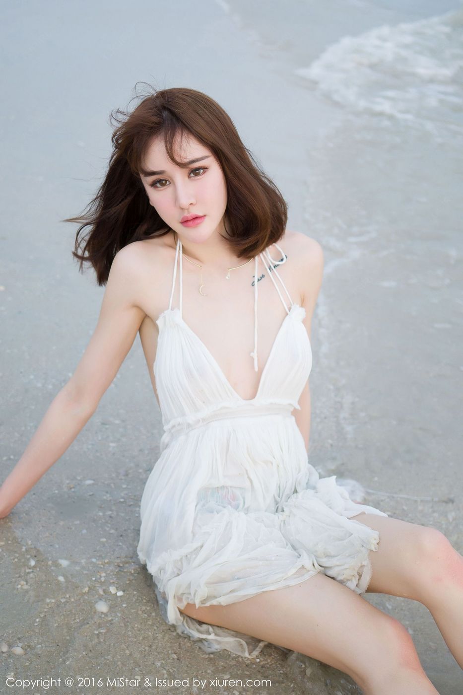 性感嫩模Cheryl青树兰清新爆乳湿身诱惑卡威沙滩写真 Vol.110
