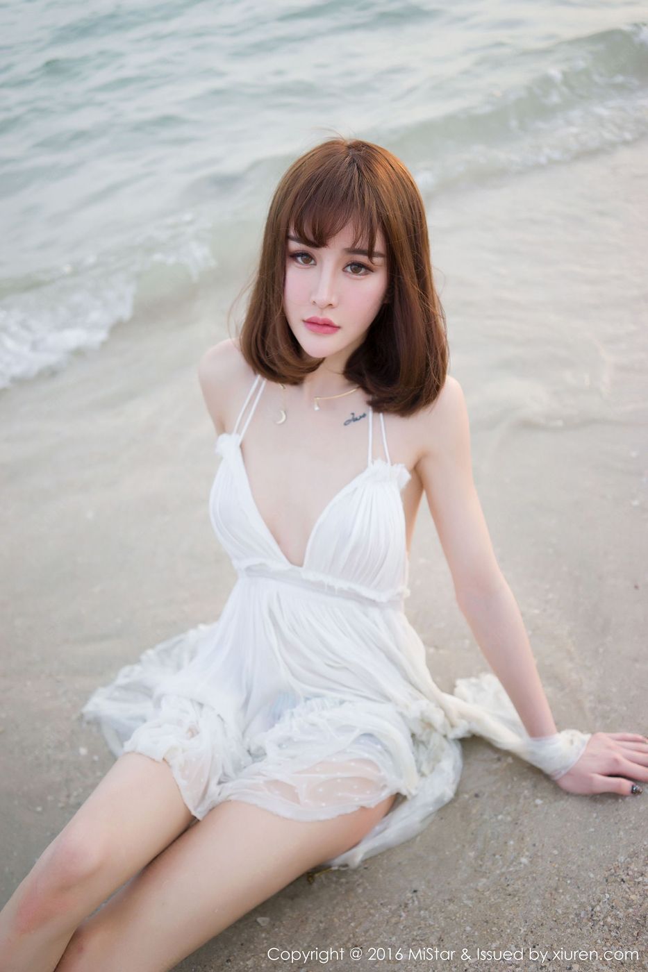 性感嫩模Cheryl青树兰清新爆乳湿身诱惑卡威沙滩写真 Vol.110