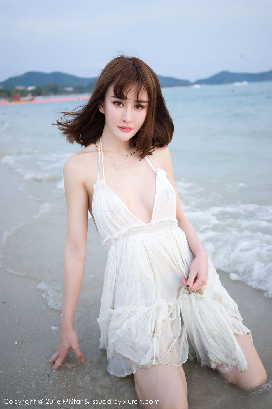 性感嫩模Cheryl青树兰清新爆乳湿身诱惑卡威沙滩写真 Vol.110