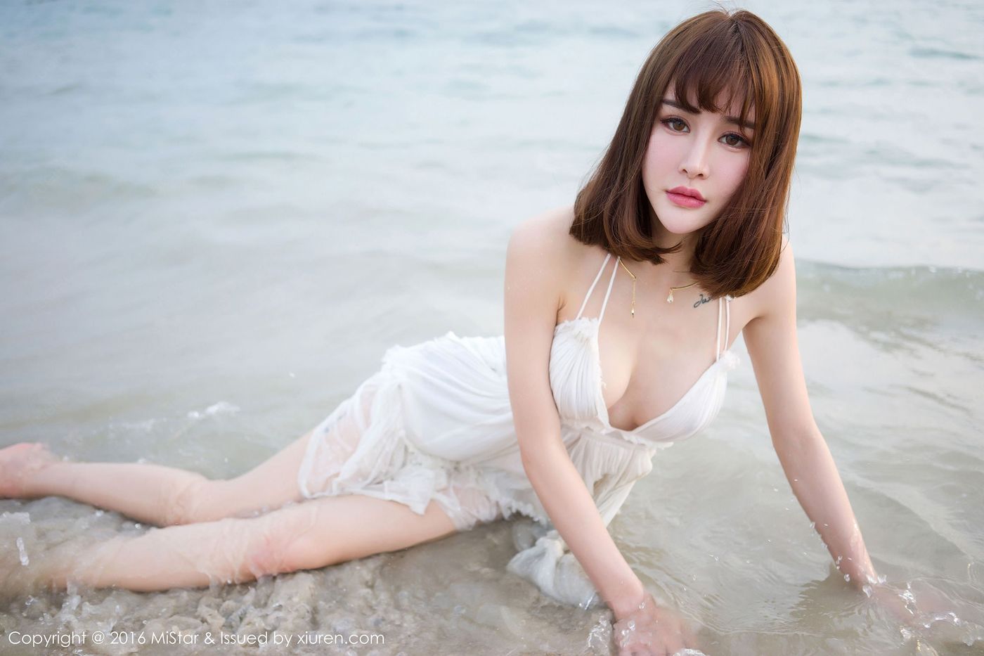 性感嫩模Cheryl青树兰清新爆乳湿身诱惑卡威沙滩写真 Vol.110