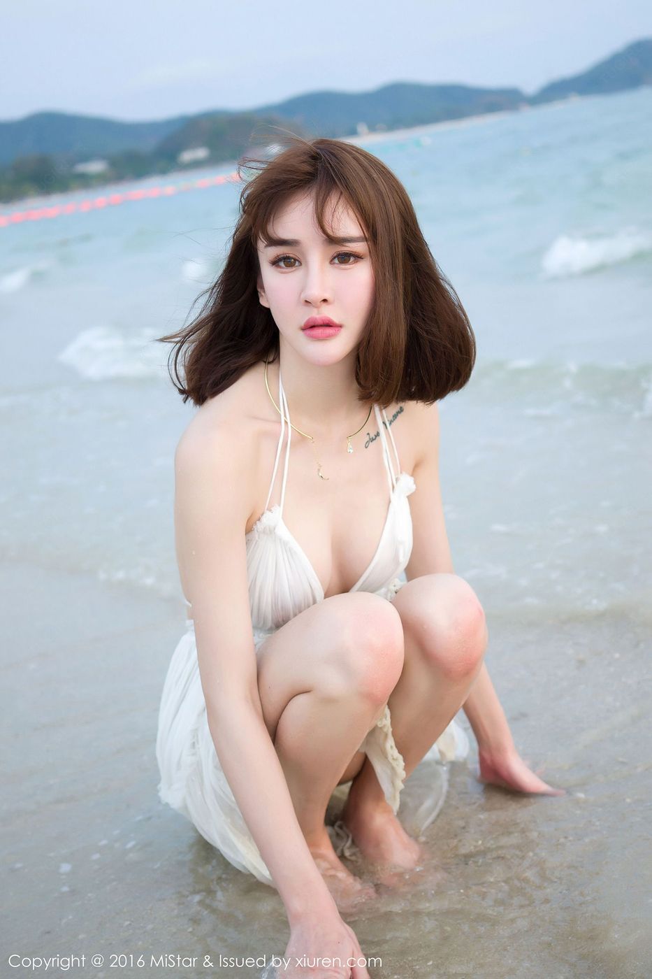 性感嫩模Cheryl青树兰清新爆乳湿身诱惑卡威沙滩写真 Vol.110