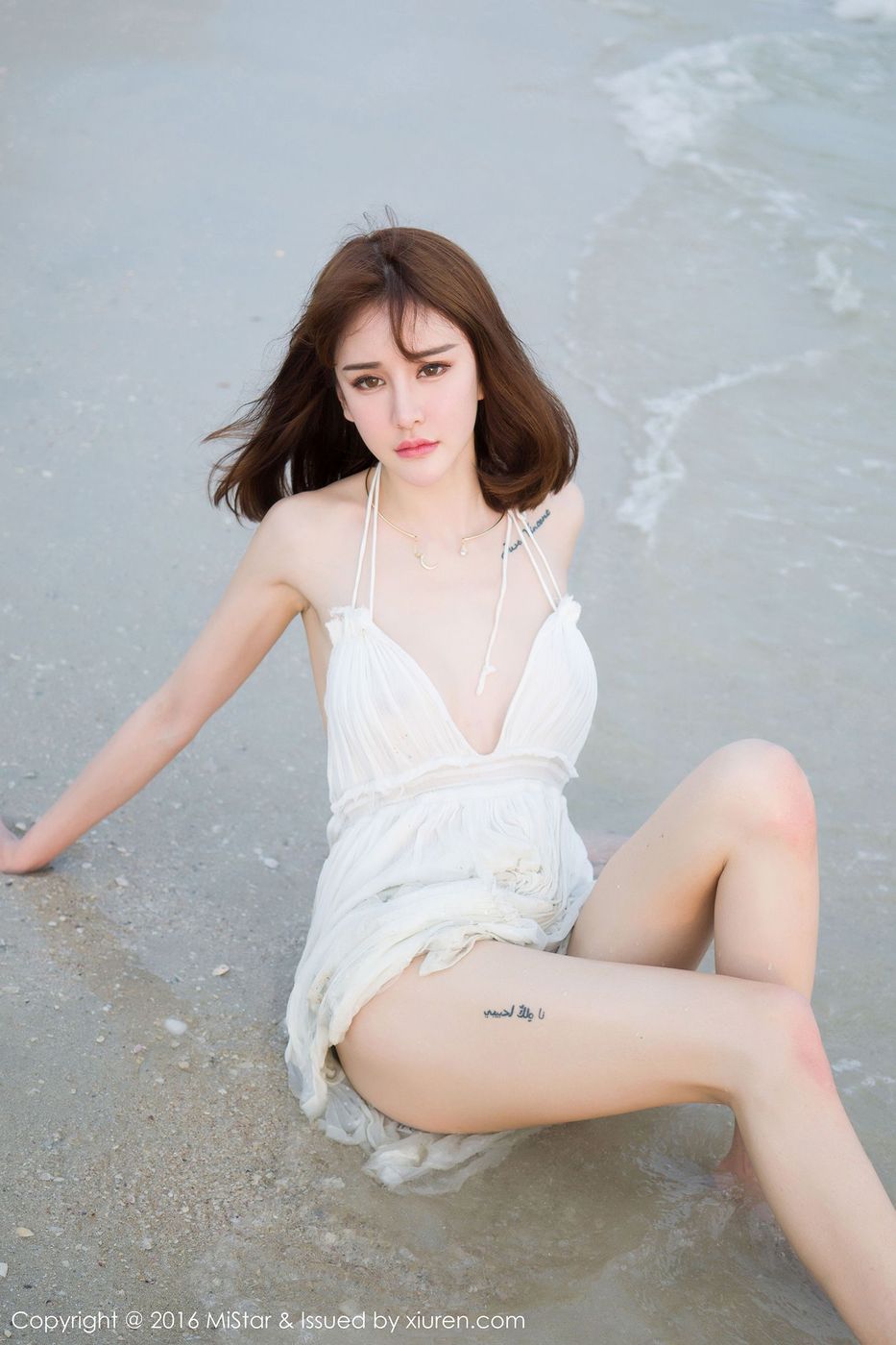 性感嫩模Cheryl青树兰清新爆乳湿身诱惑卡威沙滩写真 Vol.110