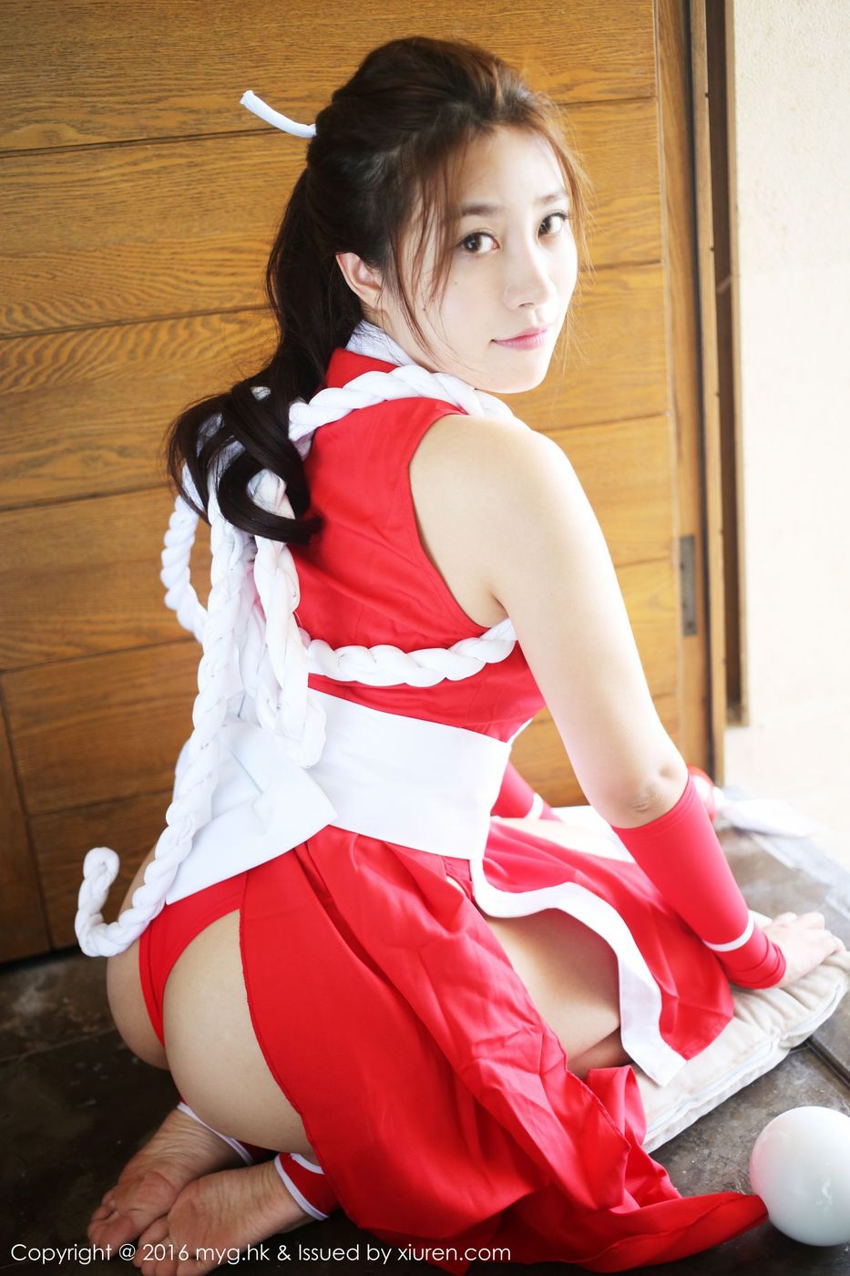 宅男女神许诺Sabrina不知火舞COSPLAY三亚旅拍 Vol.235