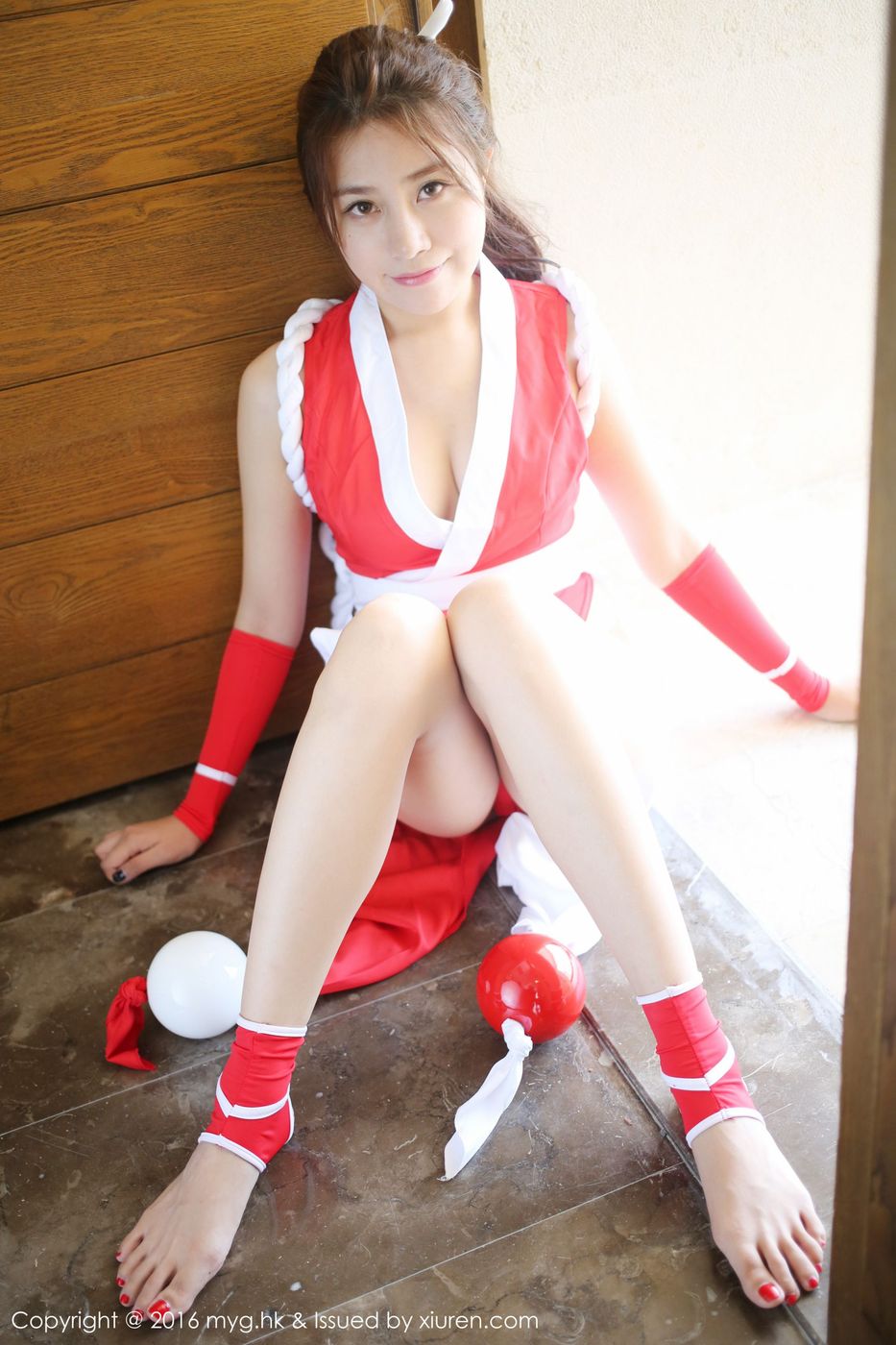 宅男女神许诺Sabrina不知火舞COSPLAY三亚旅拍 Vol.235