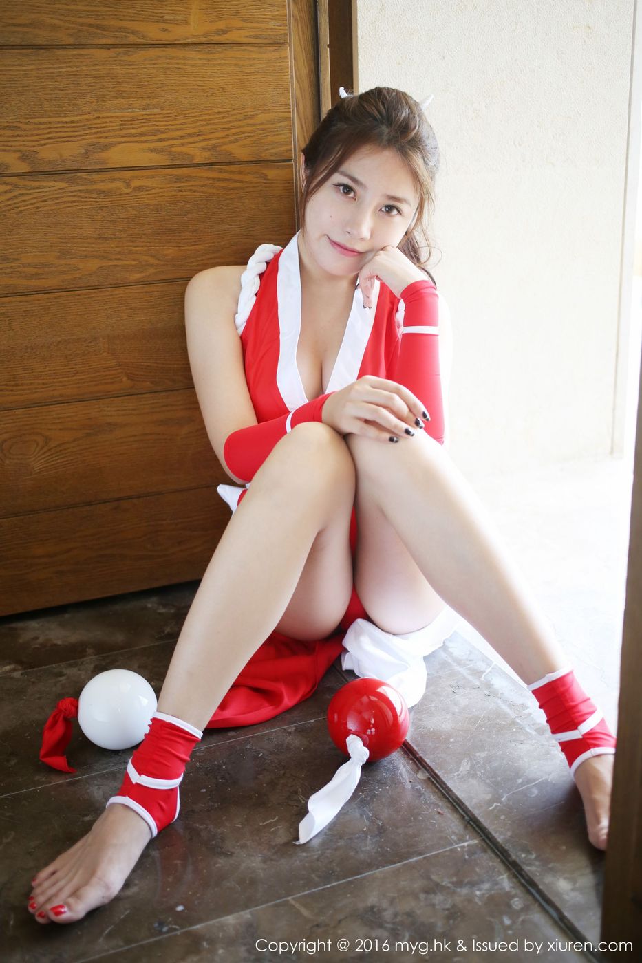 宅男女神许诺Sabrina不知火舞COSPLAY三亚旅拍 Vol.235