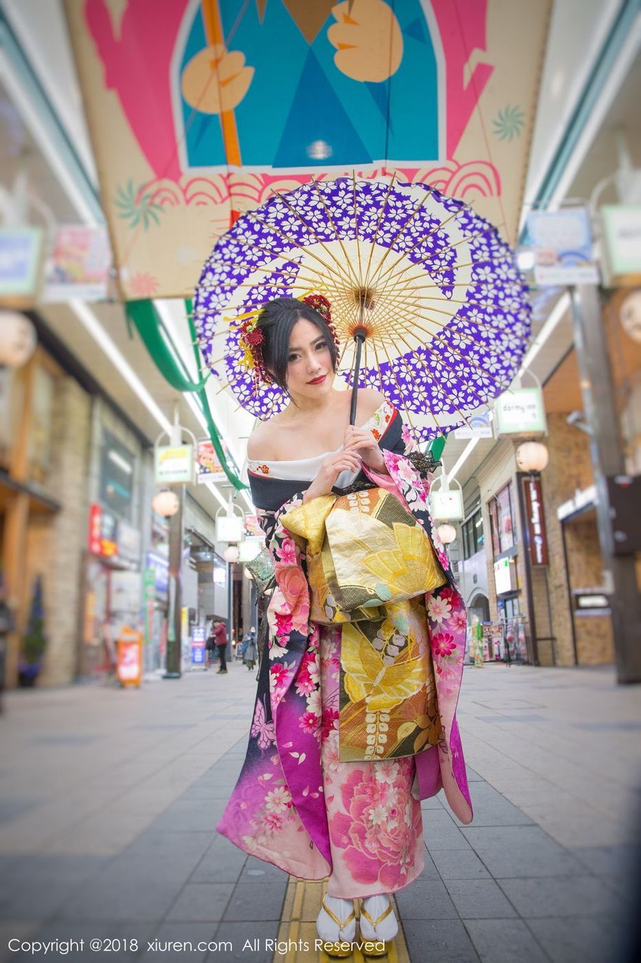 性感女神许诺Sabrina花魁主题日本旅拍 No.930