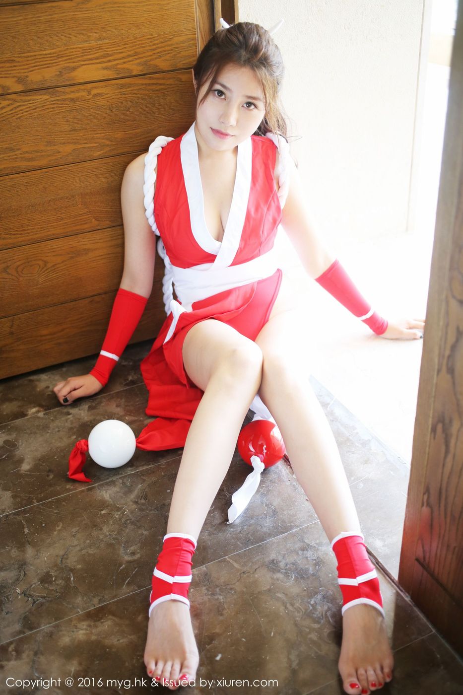 宅男女神许诺Sabrina不知火舞COSPLAY三亚旅拍 Vol.235