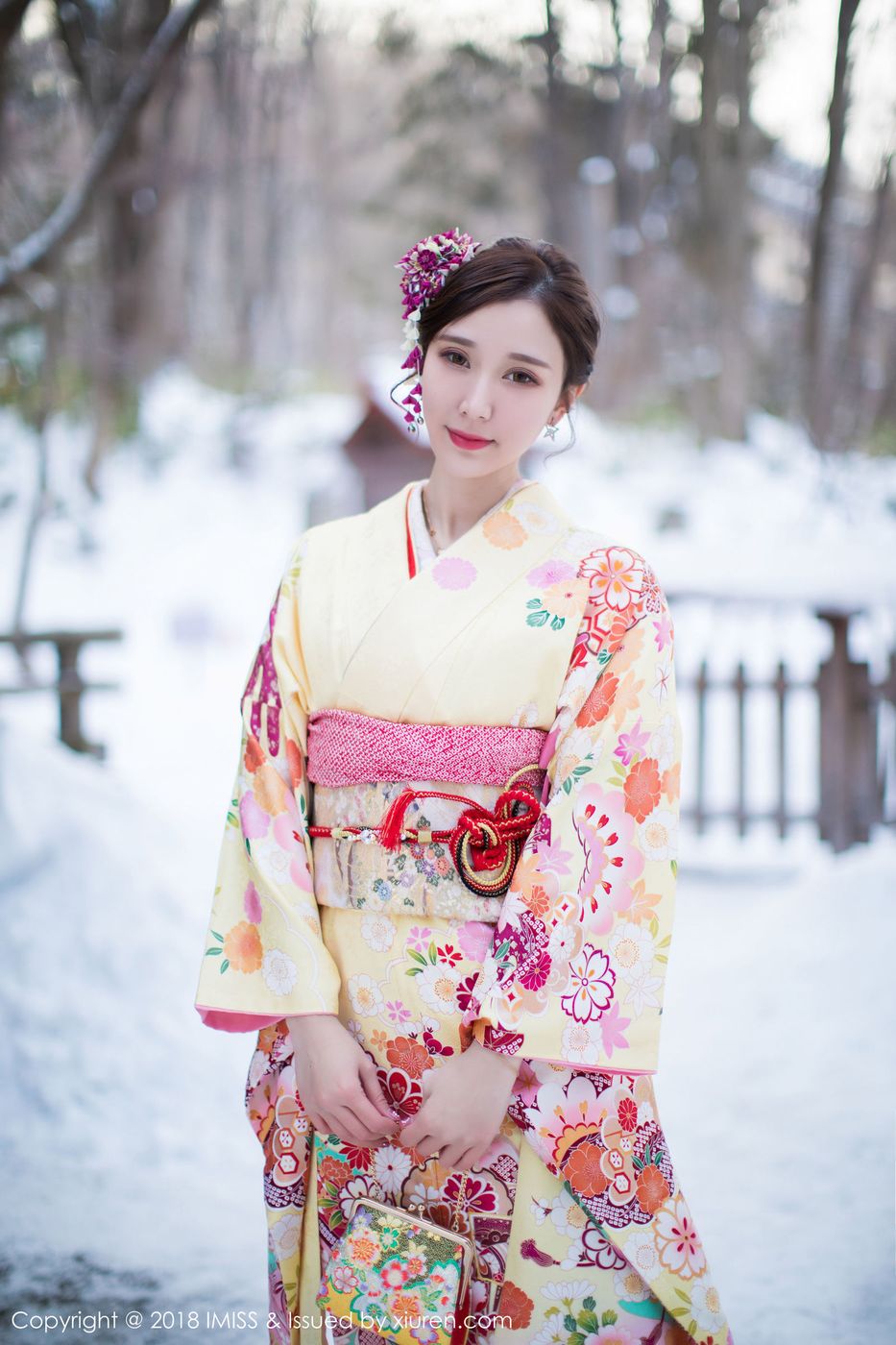 养眼和服美女淼淼萌萌哒学生装制服诱惑北海道旅拍 Vol.242