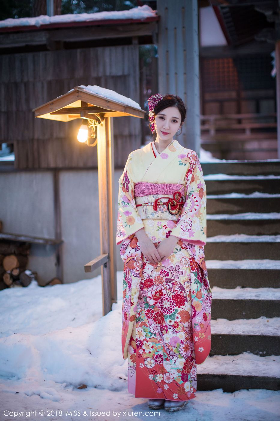 养眼和服美女淼淼萌萌哒学生装制服诱惑北海道旅拍 Vol.242