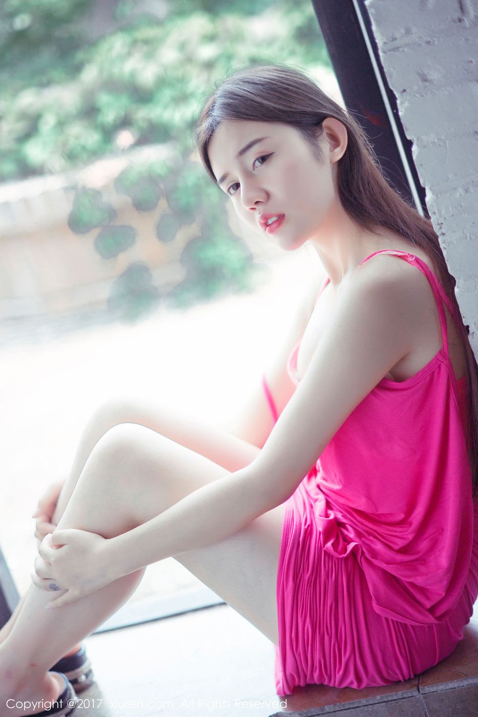 新晋嫩模兔子NINA蕾丝吊带袜湿身诱惑妩媚写真 NO.813