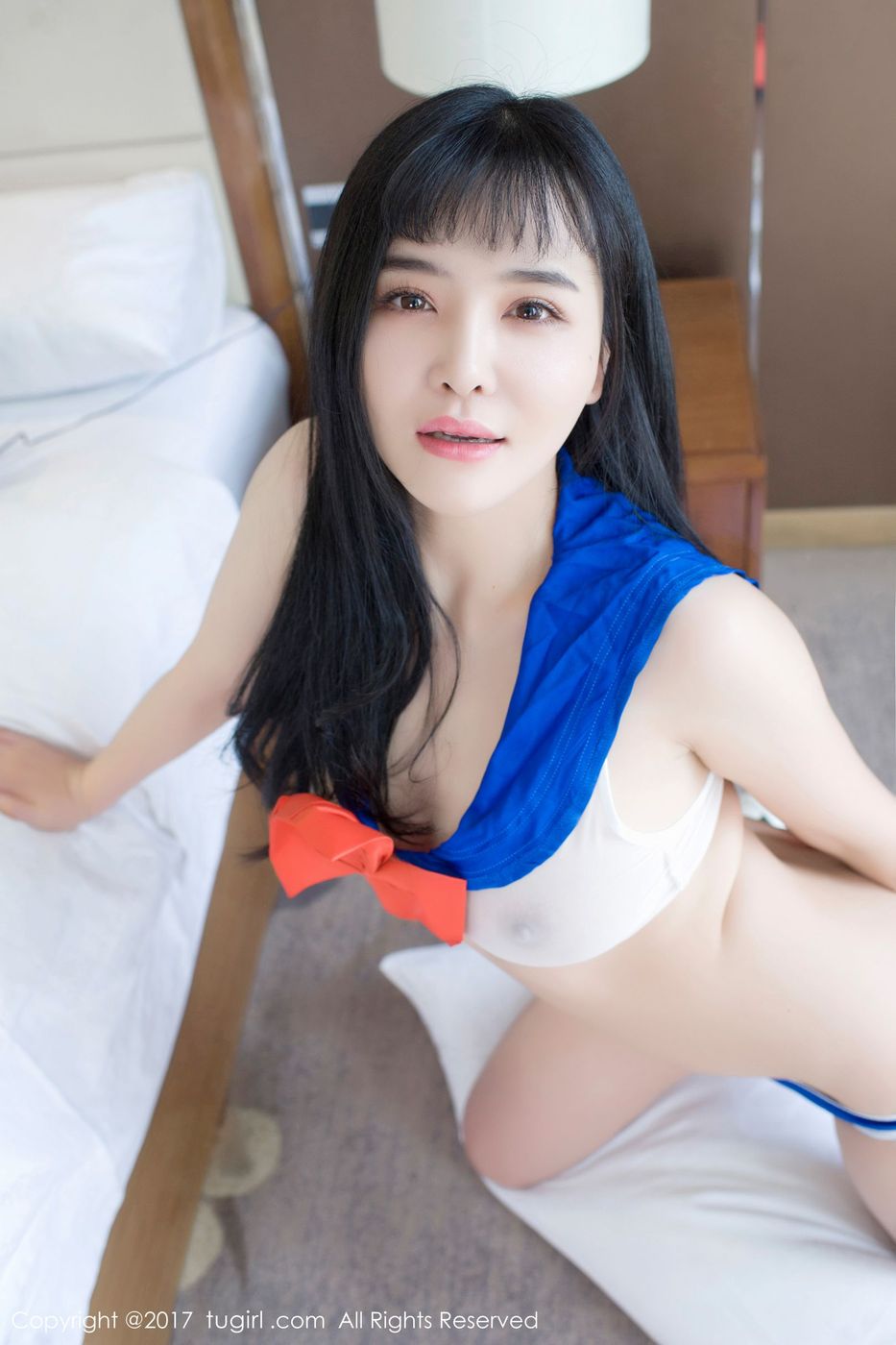 性感美女刘钰儿开胸比基尼半透制服诱惑写真 No.734