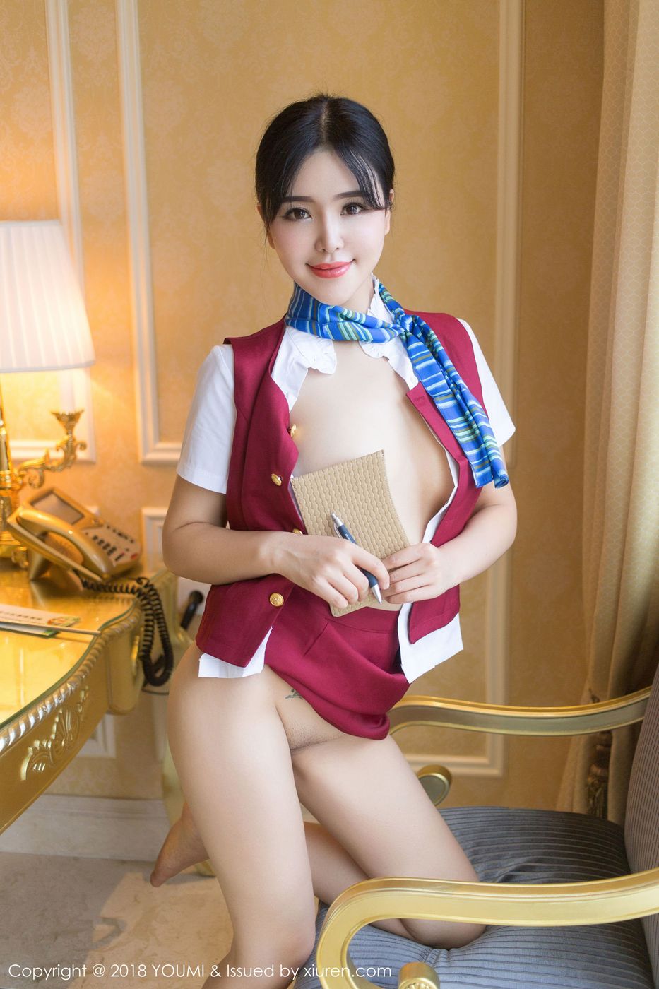 宅男女神刘钰儿空姐开背毛衣制服诱惑写真 Vol.157