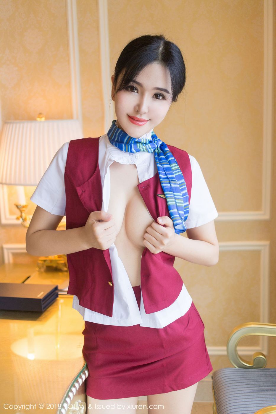 宅男女神刘钰儿空姐开背毛衣制服诱惑写真 Vol.157