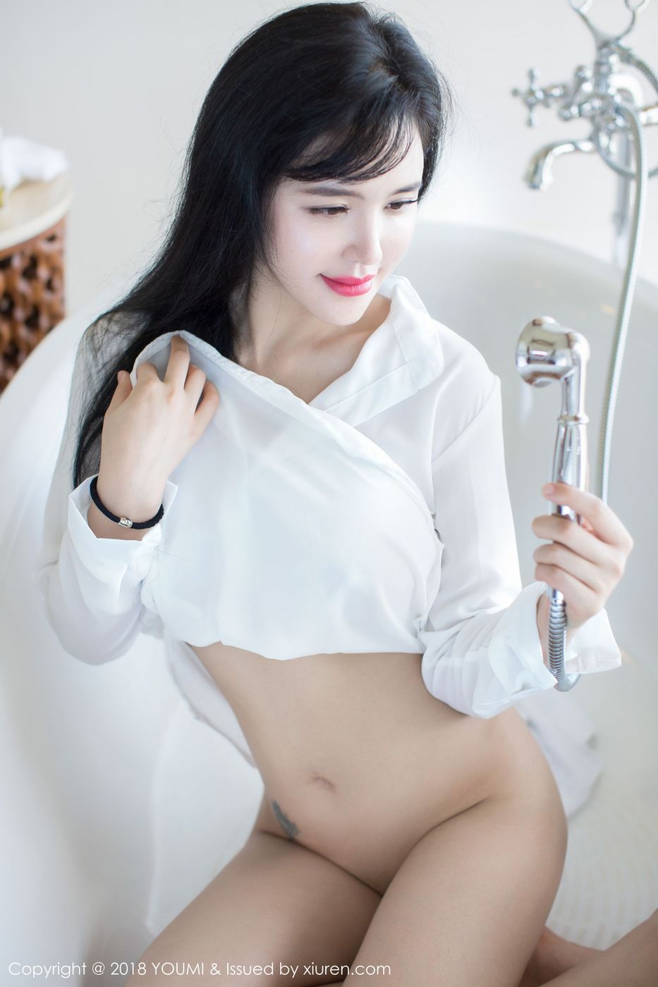 性感女神刘钰儿清新白衬衫黑丝情趣内衣诱惑套图 Vol.107
