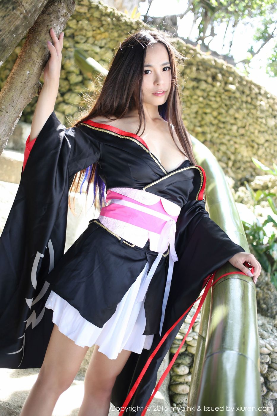和服美女moa小姐诱惑美胸修长美腿腿菲律宾长滩旅拍