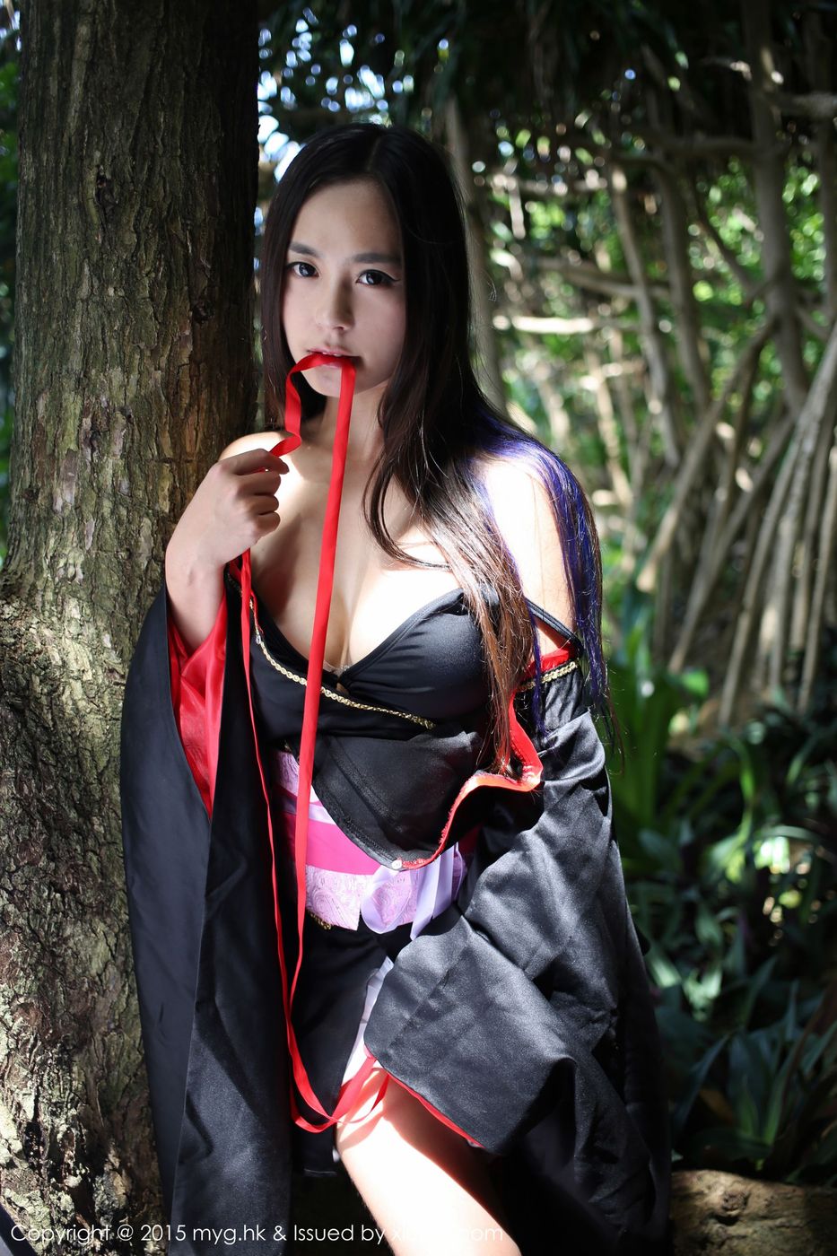 和服美女moa小姐诱惑美胸修长美腿腿菲律宾长滩旅拍
