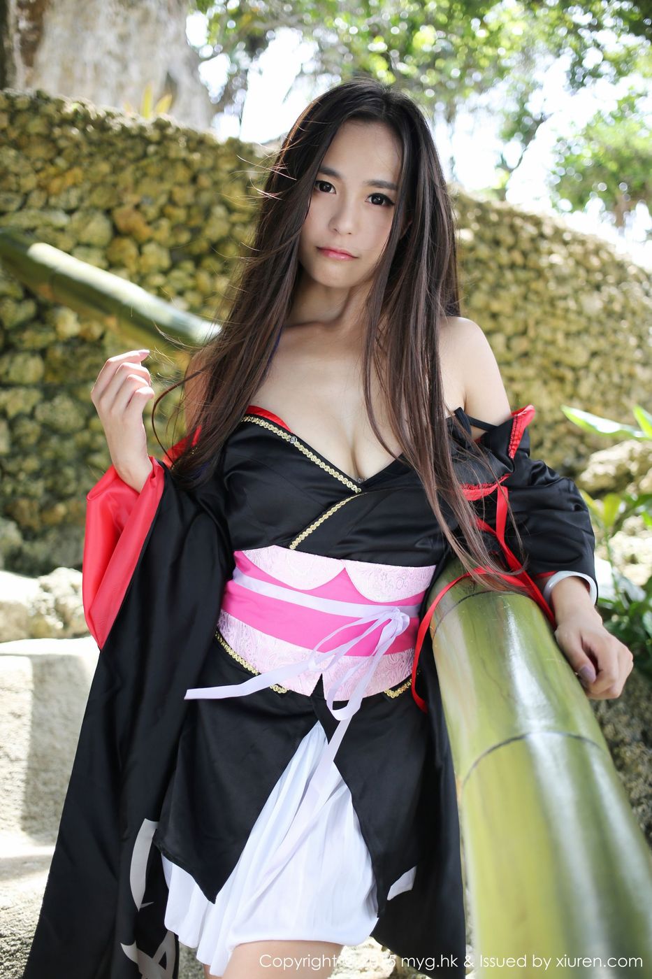 和服美女moa小姐诱惑美胸修长美腿腿菲律宾长滩旅拍