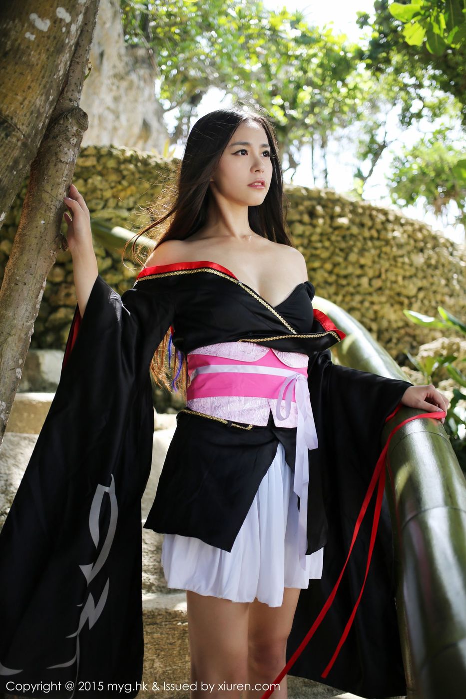 和服美女moa小姐诱惑美胸修长美腿腿菲律宾长滩旅拍