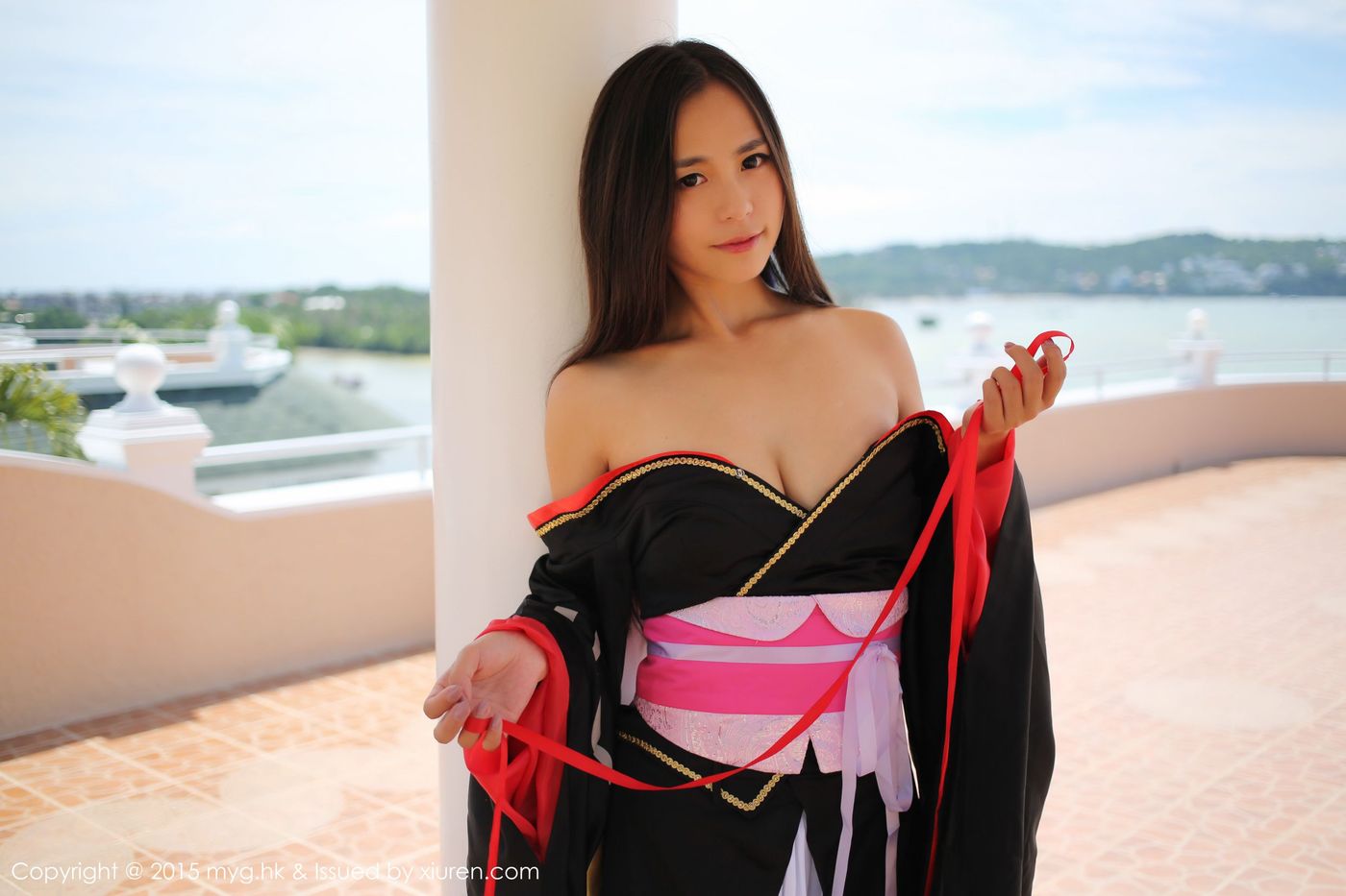 和服美女moa小姐诱惑美胸修长美腿腿菲律宾长滩旅拍
