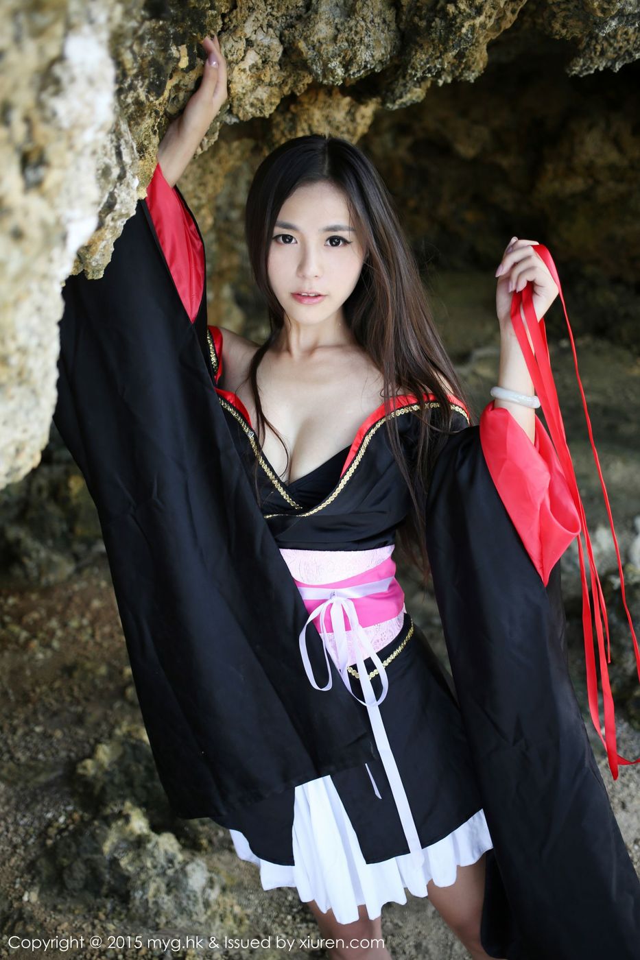 和服美女moa小姐诱惑美胸修长美腿腿菲律宾长滩旅拍