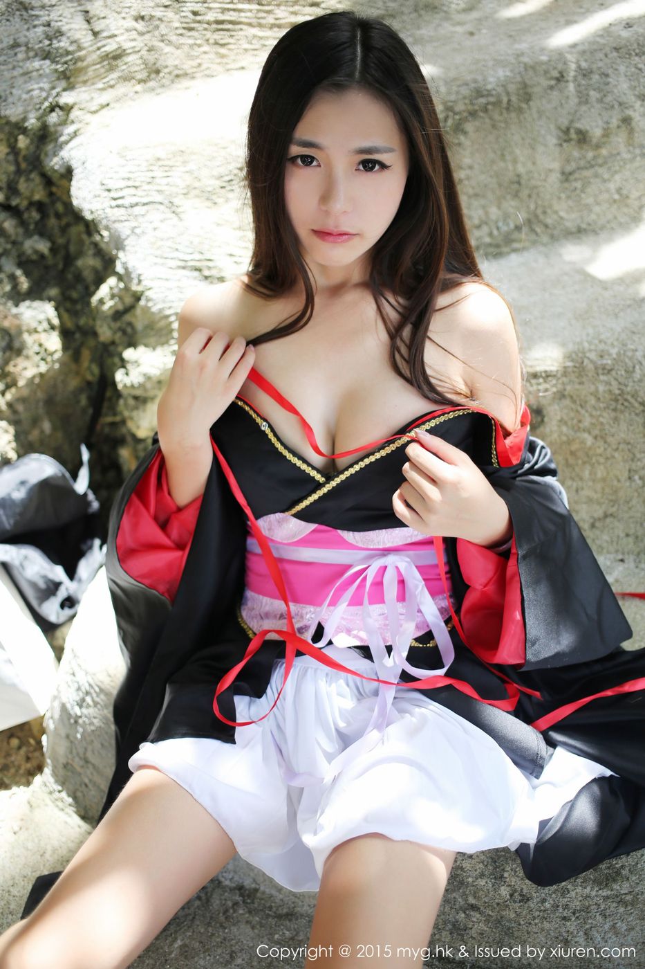 和服美女moa小姐诱惑美胸修长美腿腿菲律宾长滩旅拍
