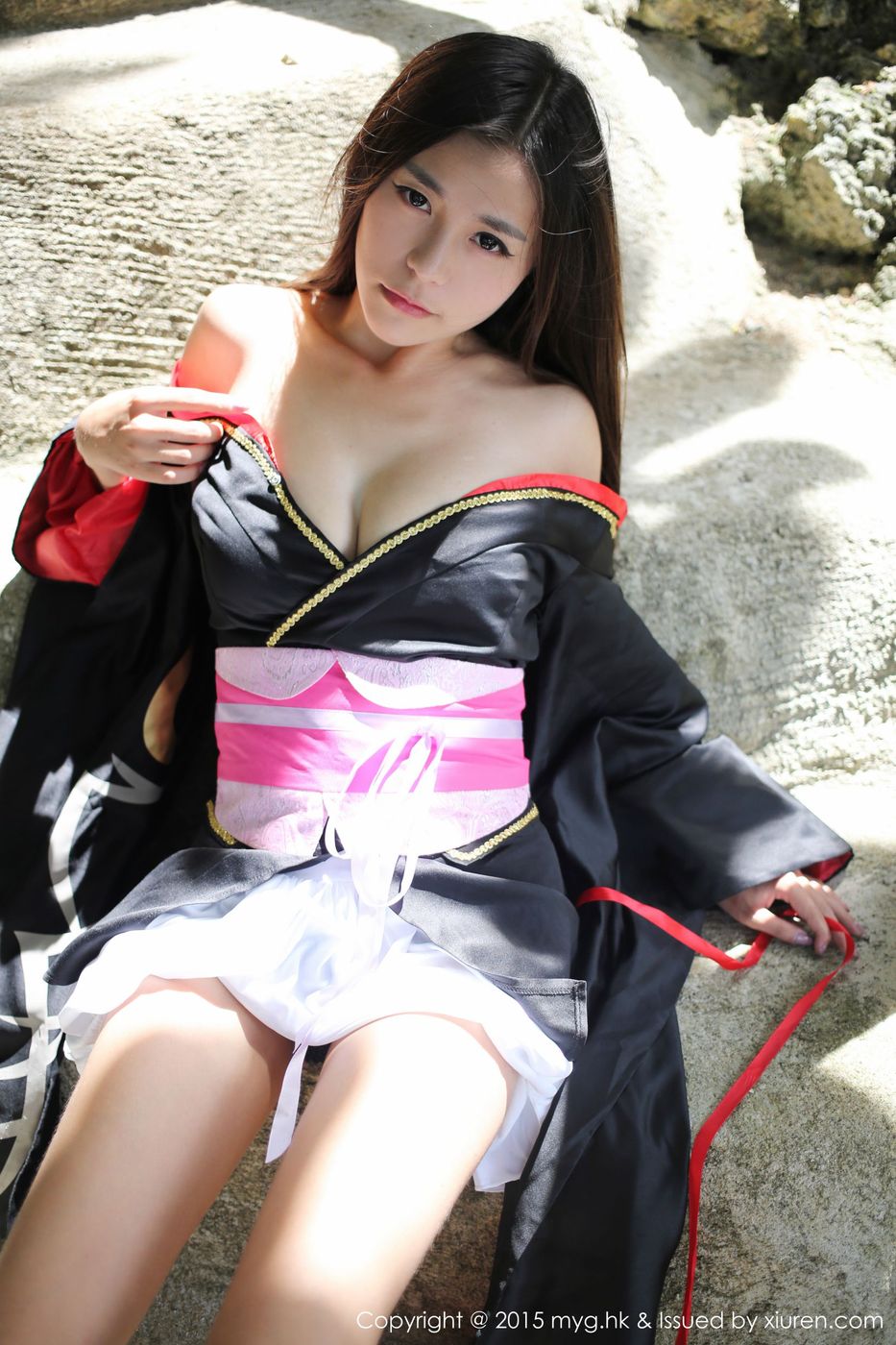 和服美女moa小姐诱惑美胸修长美腿腿菲律宾长滩旅拍