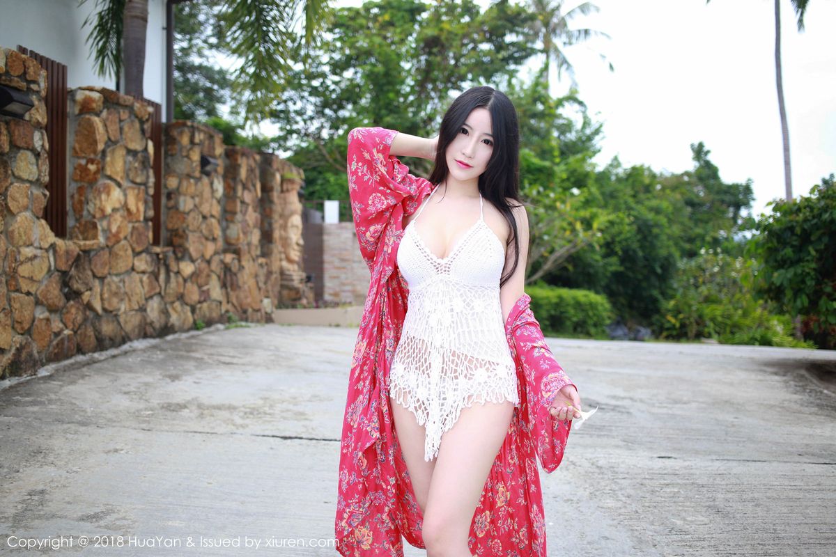 极品美女谢芷馨Sindy户外和服比基尼诱惑泰国苏梅岛旅拍