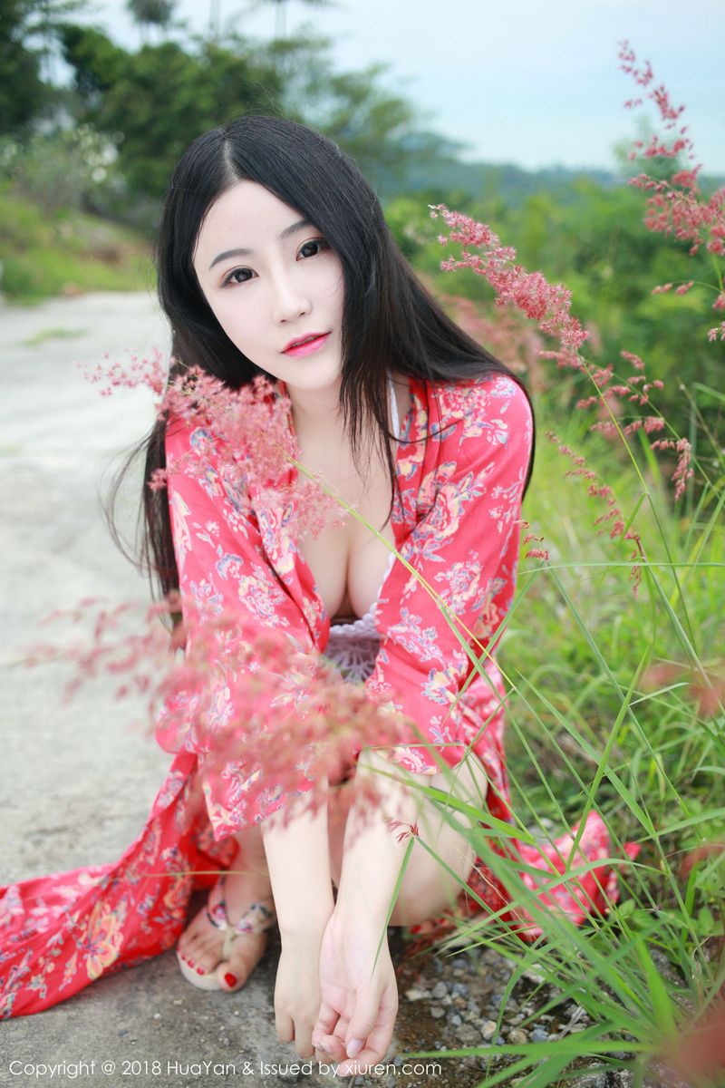 极品美女谢芷馨Sindy户外和服比基尼诱惑泰国苏梅岛旅拍
