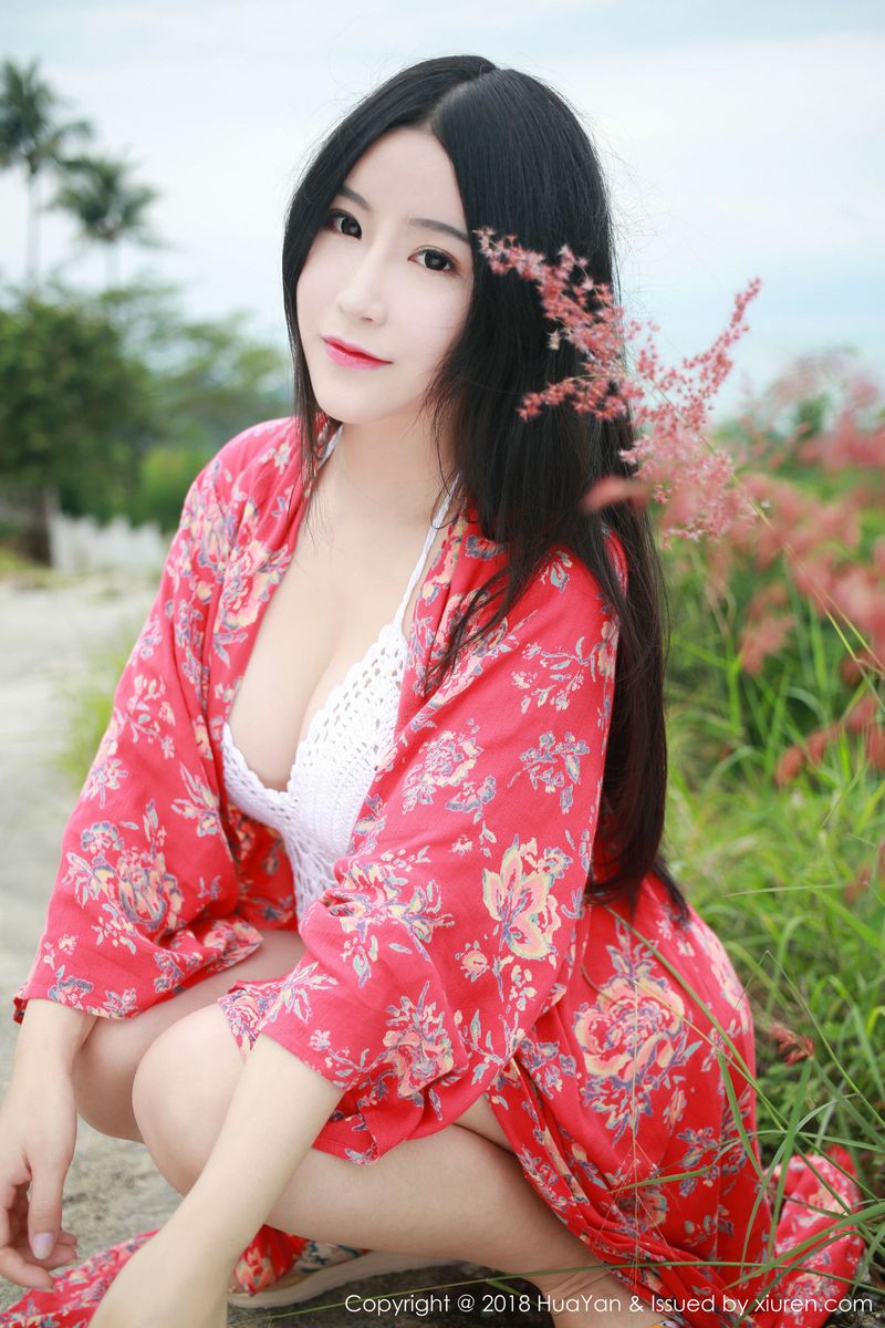 极品美女谢芷馨Sindy户外和服比基尼诱惑泰国苏梅岛旅拍