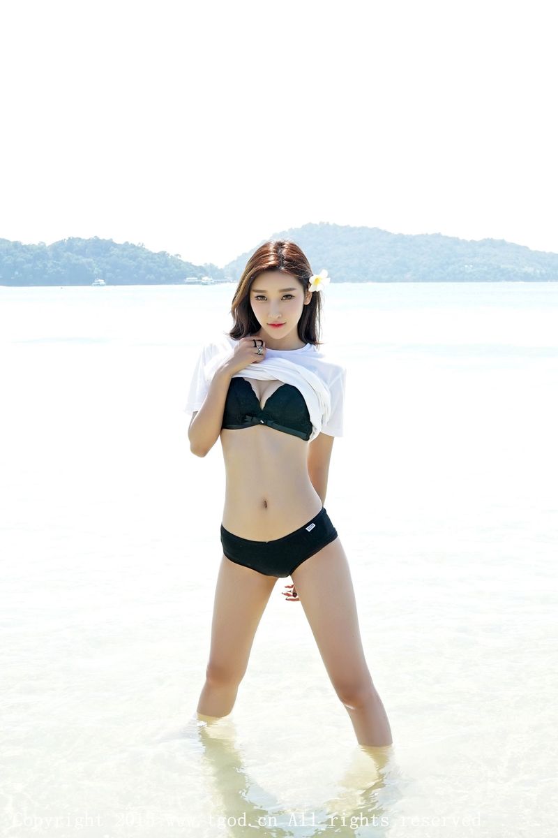 美女模特李筱乔JoJo沙滩比基尼内衣诱惑普吉岛旅拍