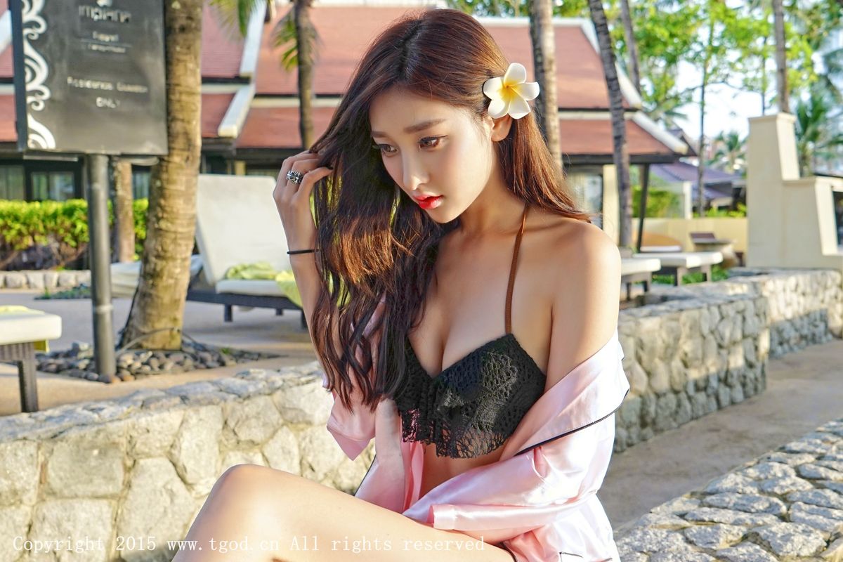 美女模特李筱乔JoJo沙滩比基尼内衣诱惑普吉岛旅拍
