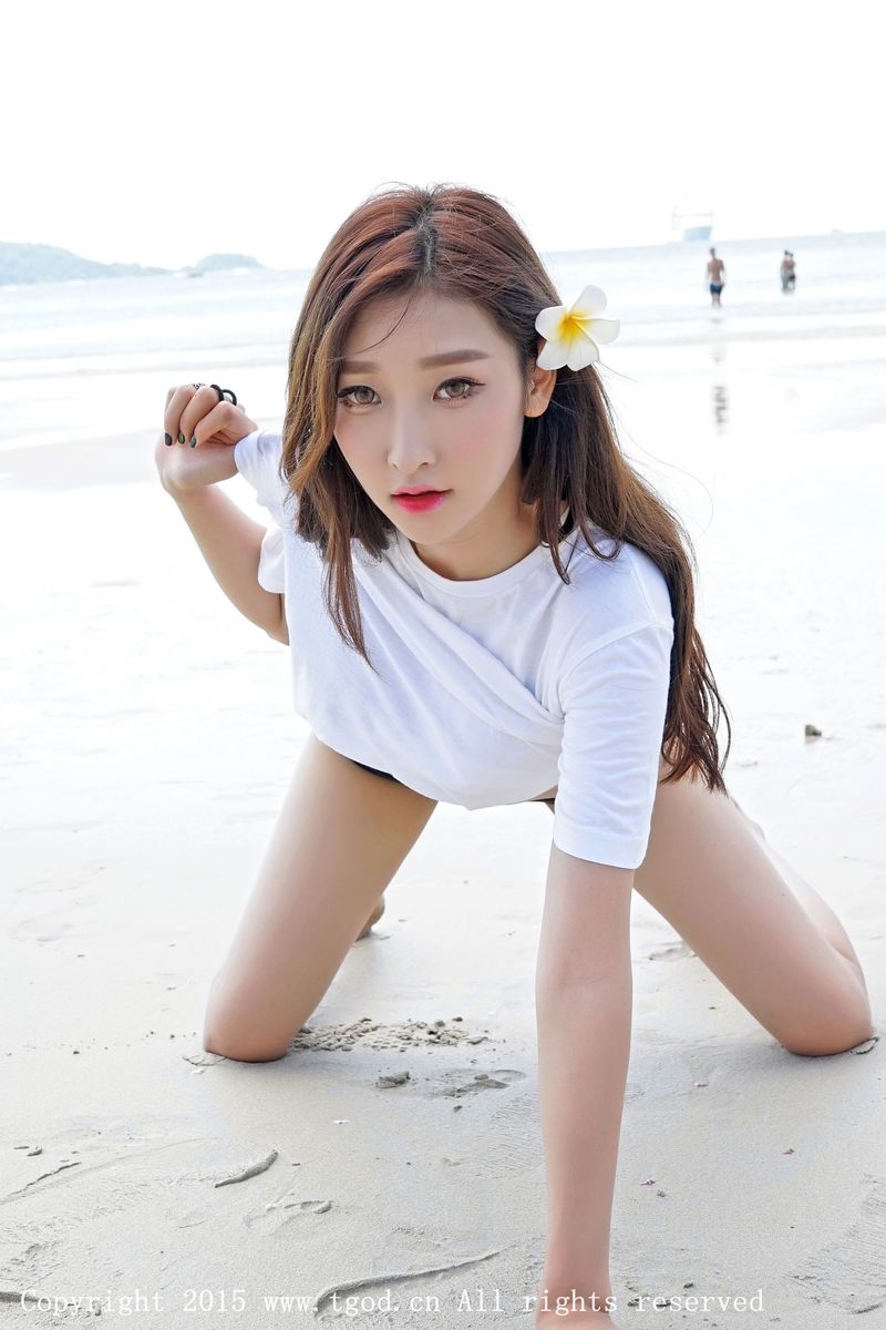 美女模特李筱乔JoJo沙滩比基尼内衣诱惑普吉岛旅拍