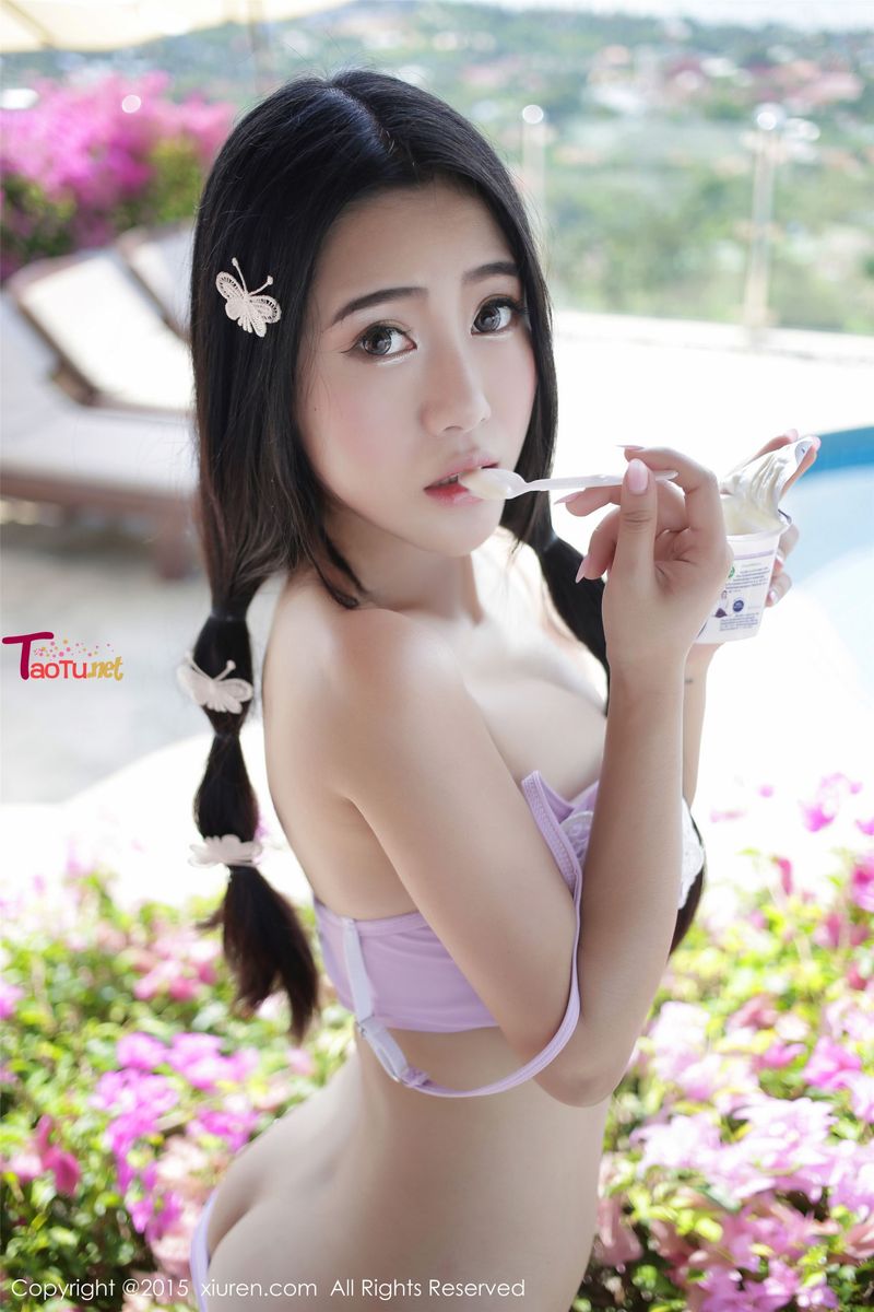 美女模特兜豆靓Youlina养眼比基尼诱惑苏梅旅拍写真
