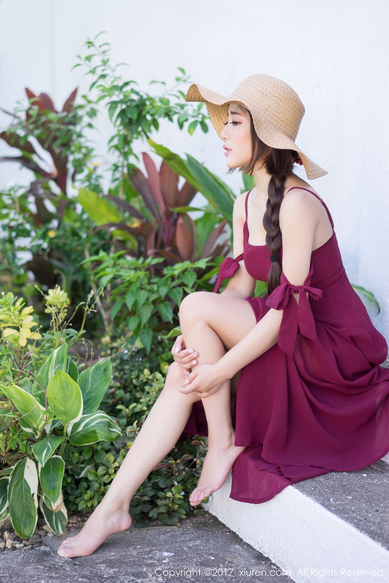 美女模特兜豆靓Youlina沙滩比基尼菲律宾长滩拍摄写真