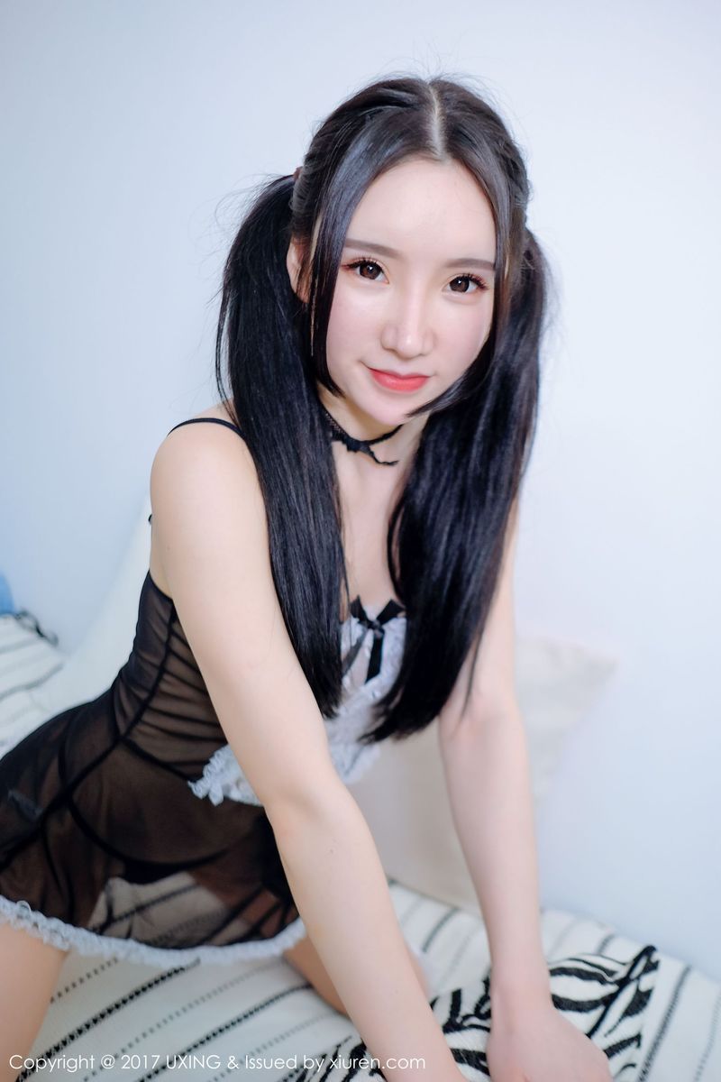 皮衣美女模特周于希dummy诱惑双马尾女仆私房套图