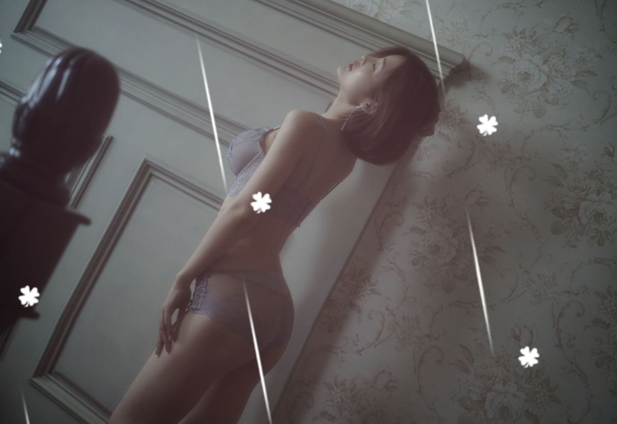 美女模特闫盼盼sexy法式情愫坚挺翘臀内衣诱惑室内套图