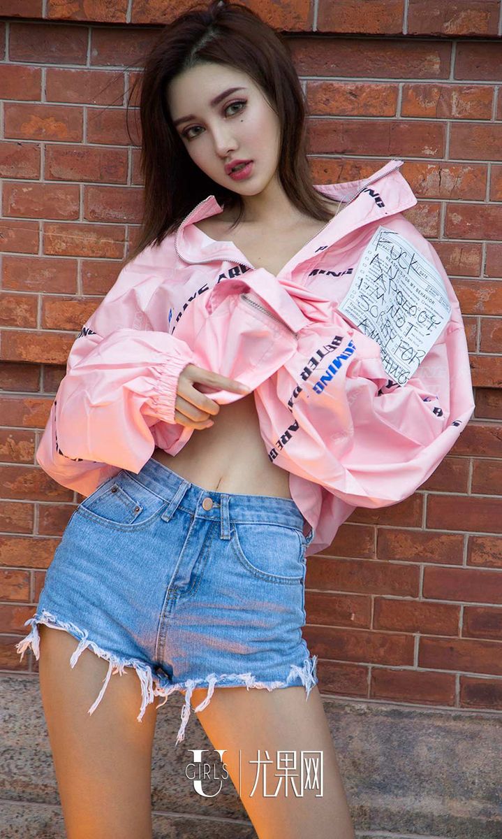 美女模特M梦baby时髦街头性感摇滚风洋气十足套图