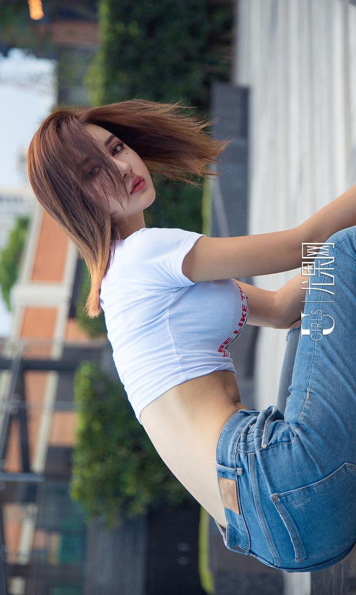 美女模特M梦baby时髦街头性感摇滚风洋气十足套图