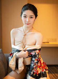 [XIUREN秀人网] 性感女神Angela喜欢猫修长美腿和服绳艺魅惑写真 No.1444