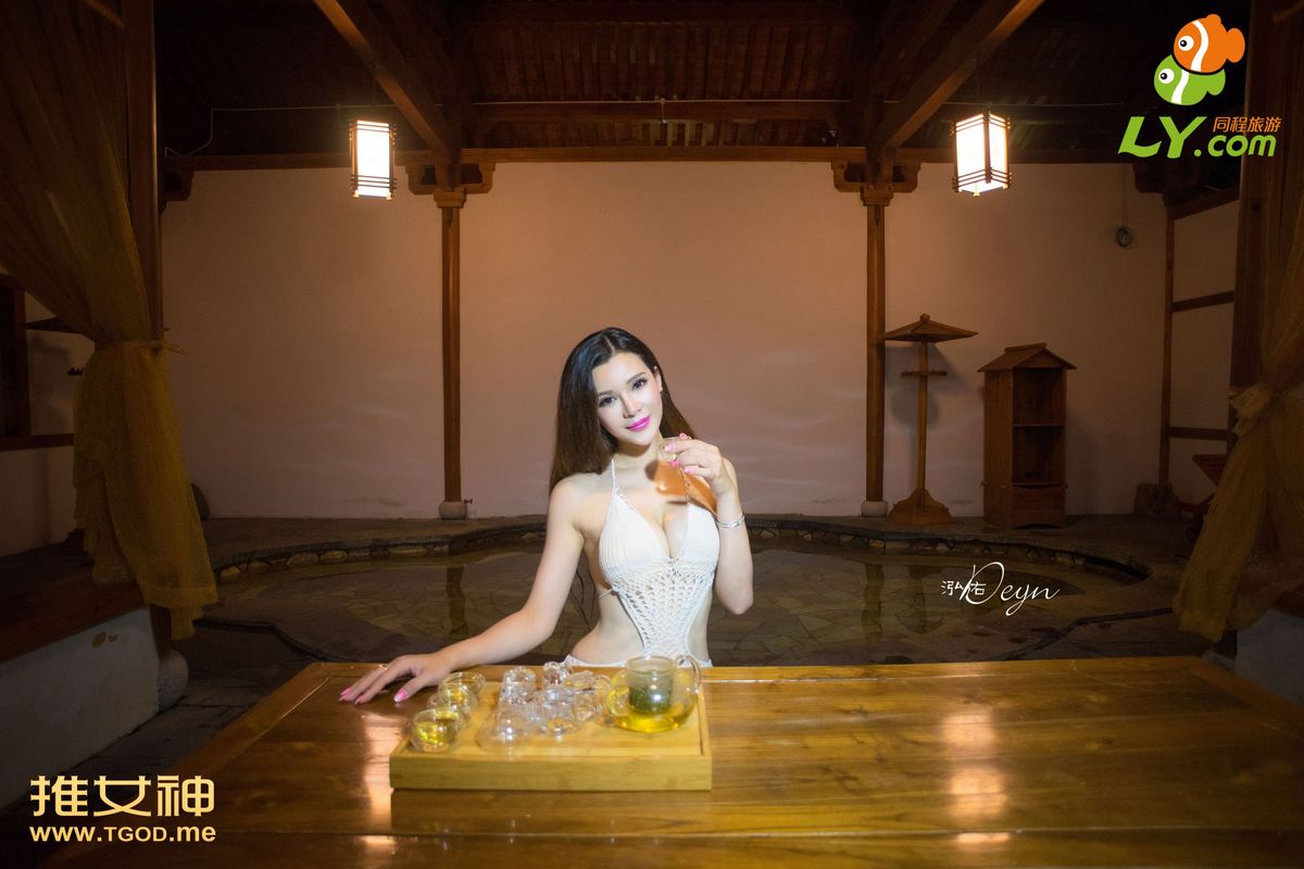 性感美女宛恩miyu壶山森林公园湿泉湿身写真 第十期