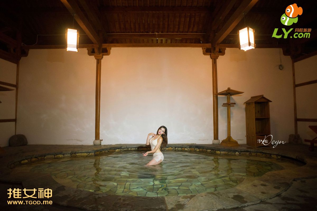 性感美女宛恩miyu壶山森林公园湿泉湿身写真 第十期