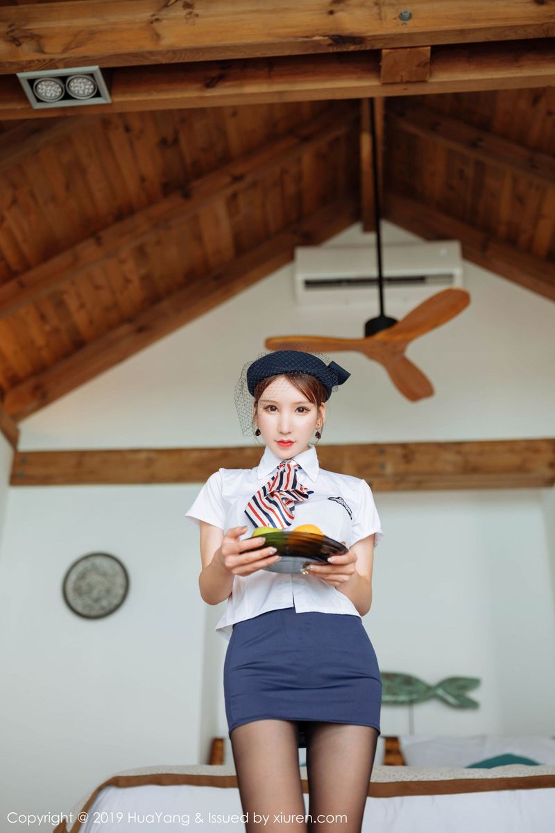 性感女神周于希Sandy空姐制服内衣诱惑丝袜写真