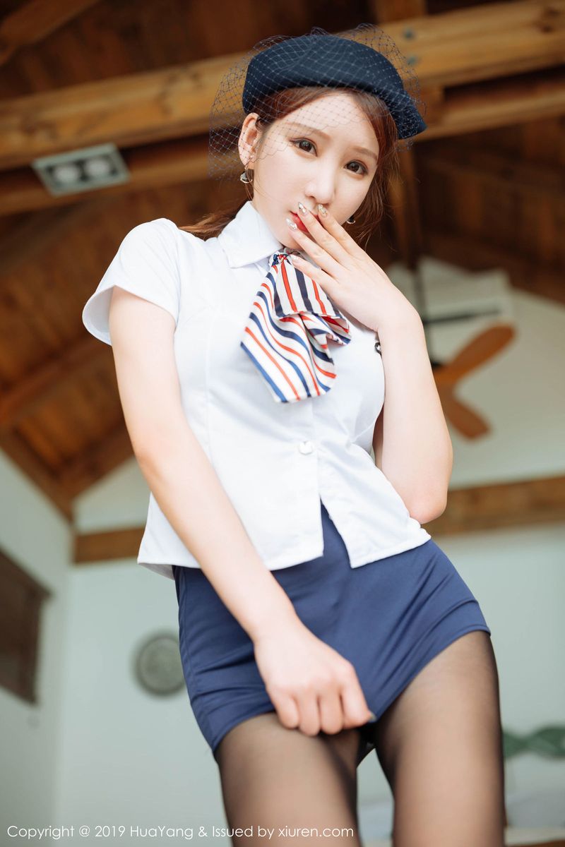 性感女神周于希Sandy空姐制服内衣诱惑丝袜写真